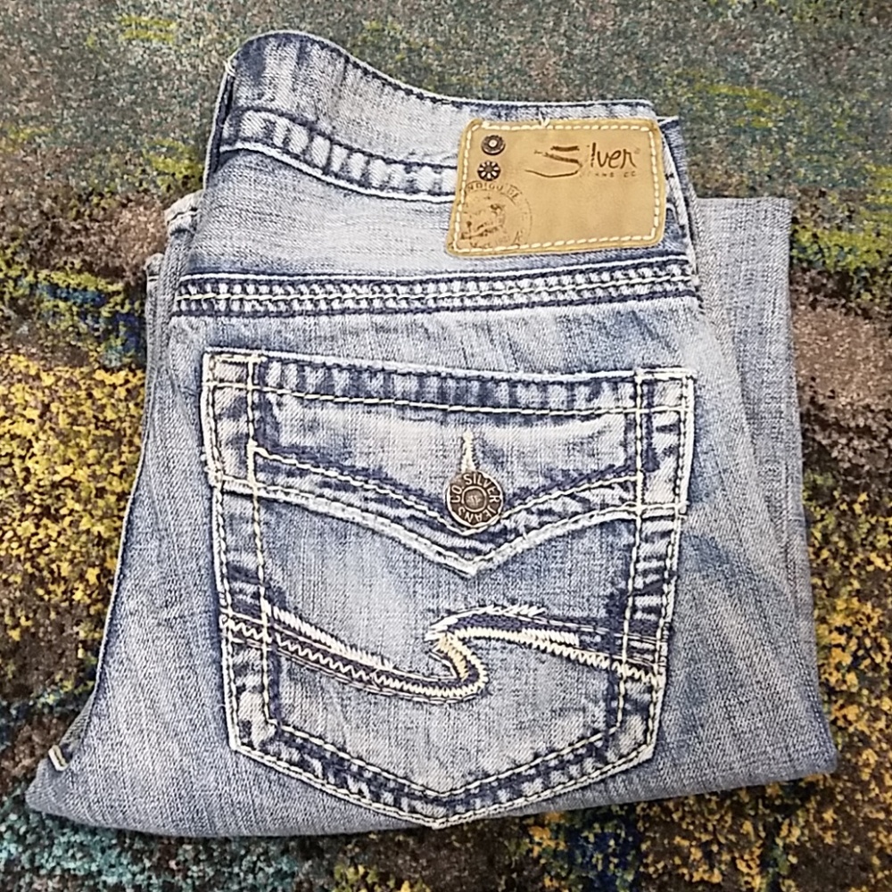 Silver "ZAC" light washed jeans